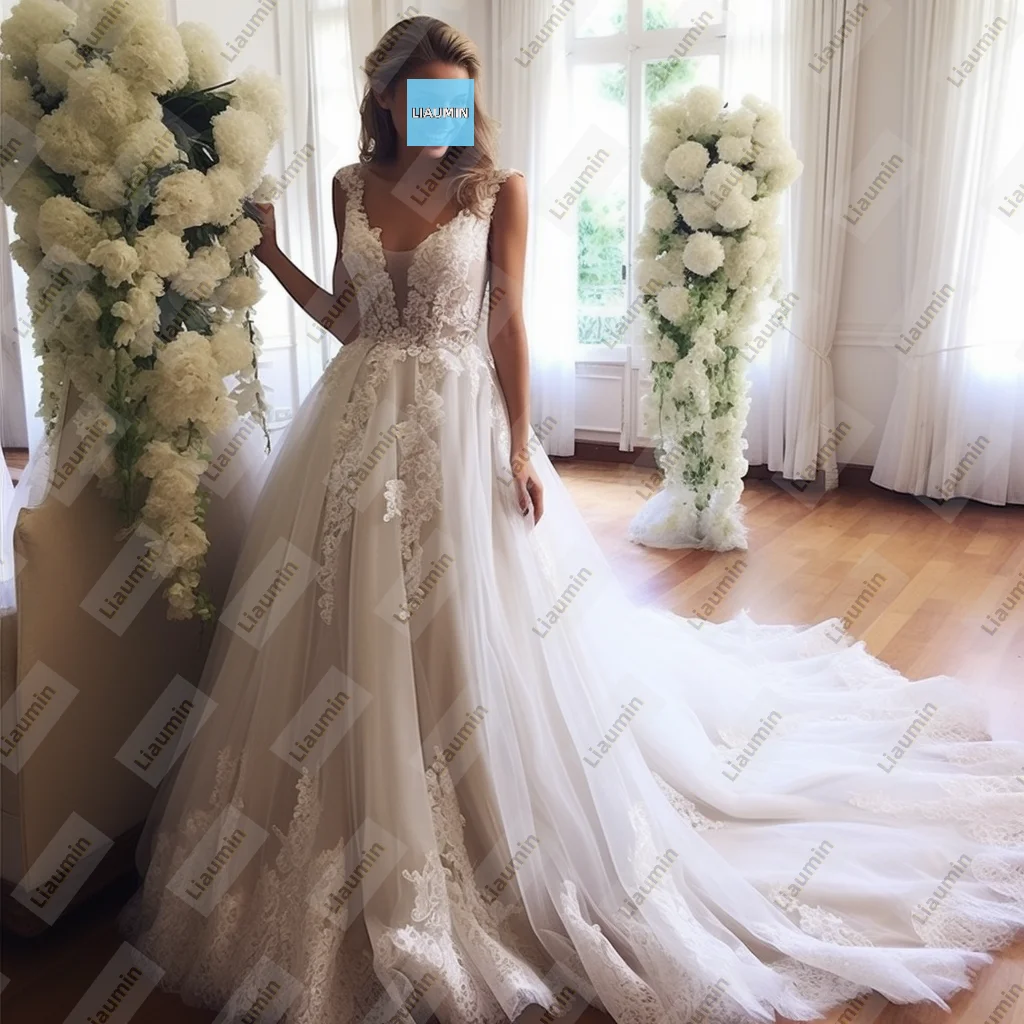 

Современный стиль, тюль цвета слоновой кости, кружевная аппликация с ремешком, вечерние свадебные платья для выпускного вечера, вечерние платья на шнуровке сзади по индивидуальному заказу A8.1.10