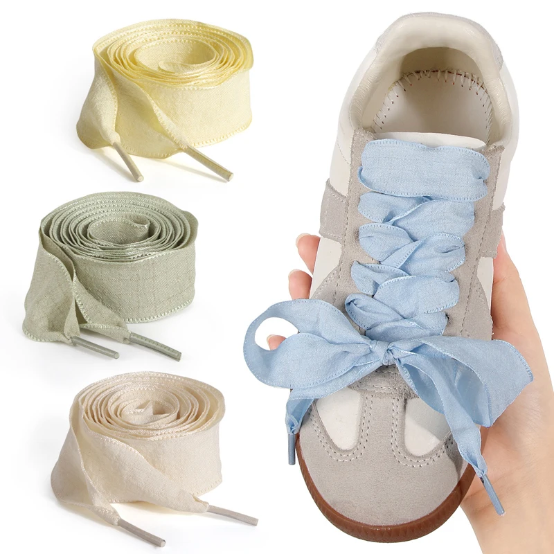 

Fashion Petal Shoelaces 2.5cm Wide Flat Casual Shoe Laces Sneakers Rope quality Shoelace 80/100/120/140CM 1Pair