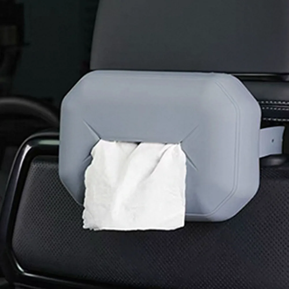 For BYD Leopard 5 Denza B5 2023-2026 Car Tissue Box Holder Silicone Napkin Dispenser Pouch Oem Color Match Interior Accessories