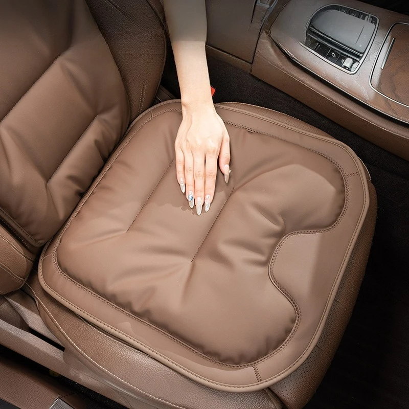 

Car Seat Cushion Napa Leather Advanced Sense Car Seat Cushion Thickened Non-slip Front and Rear Seat Cushions