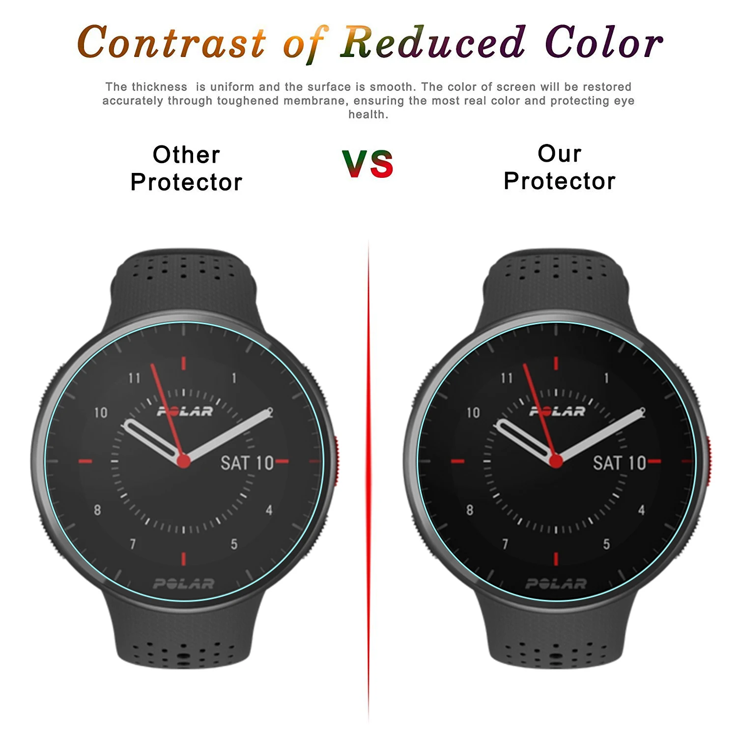 Đồng Hồ Thông Minh Smartwatch Tấm Bảo Vệ Màn Hình Cho Cực Pacer Pro Cao Cấp, 3 Gói Độ Cứng 9H Kính Cường Lực Chống Xước Chống Vỡ Bảo Vệ