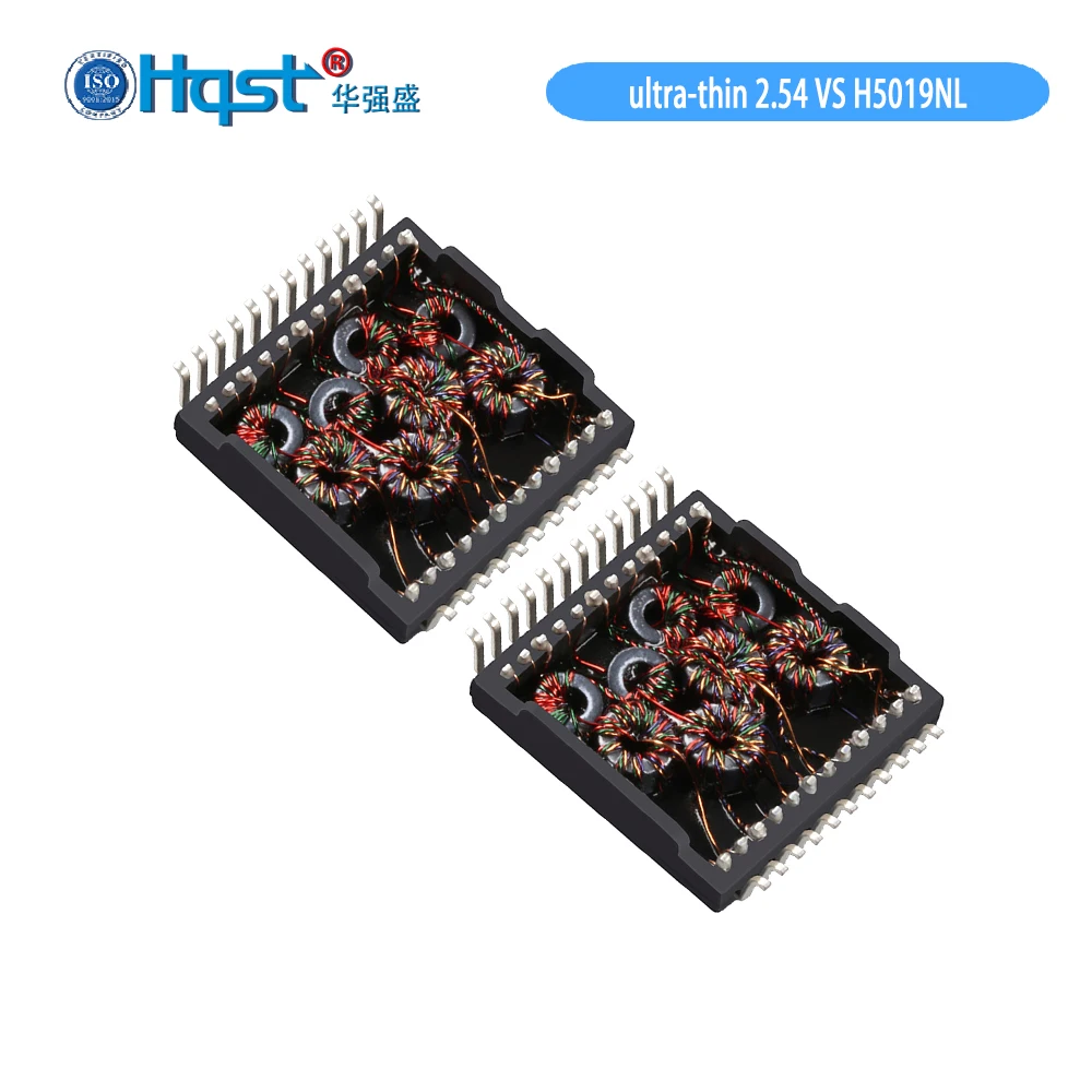 H82422S/H5019NL Ultra-Thin/2.54MM/24P Gigabit   Network/LAN/Ethernet Pulse isolation filter module transformer in Switch/router