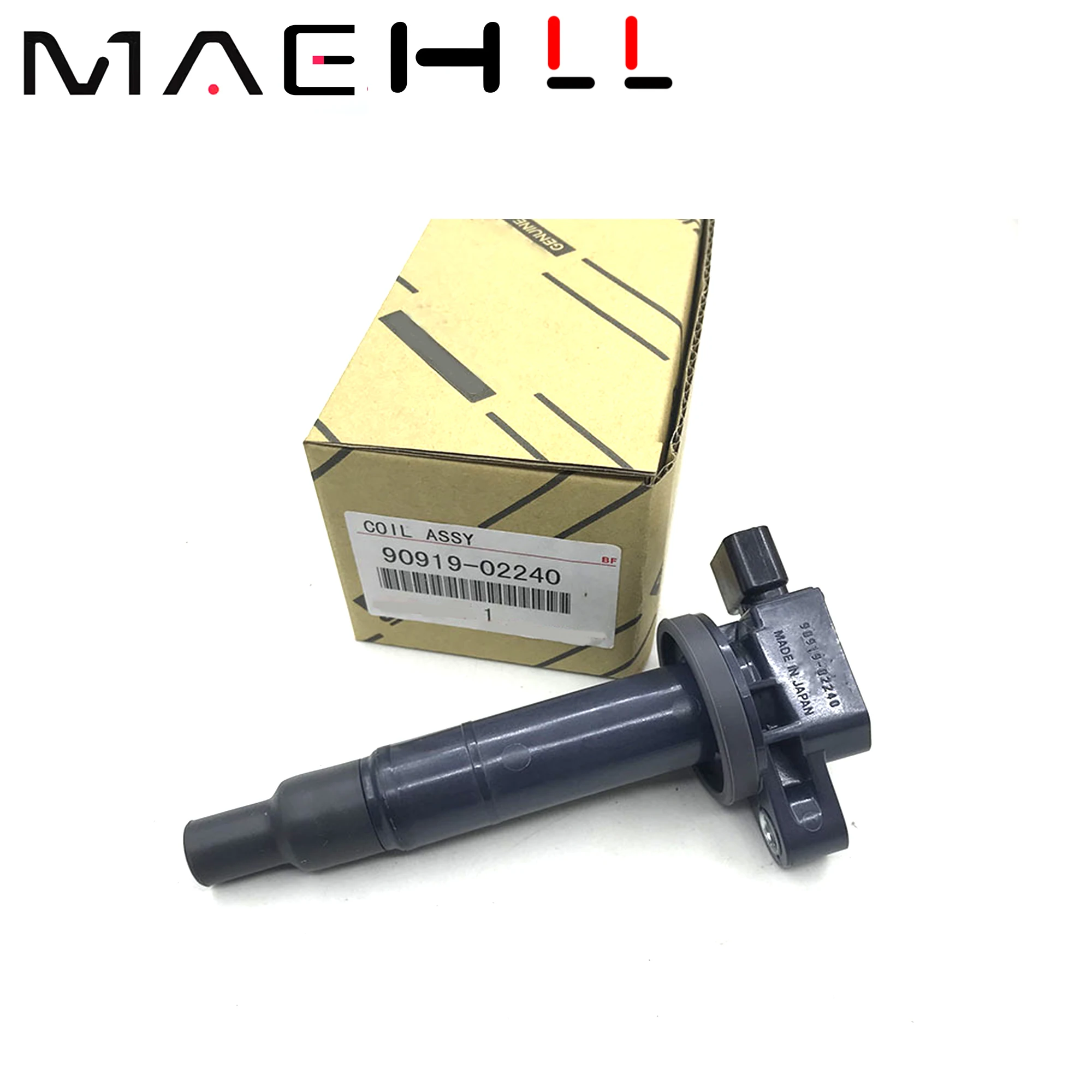 4PCS High Performance Ignition Coil 90919‑02240 for Toyota IQ Scion Prius Yaris 2000‑2019 9091902240
