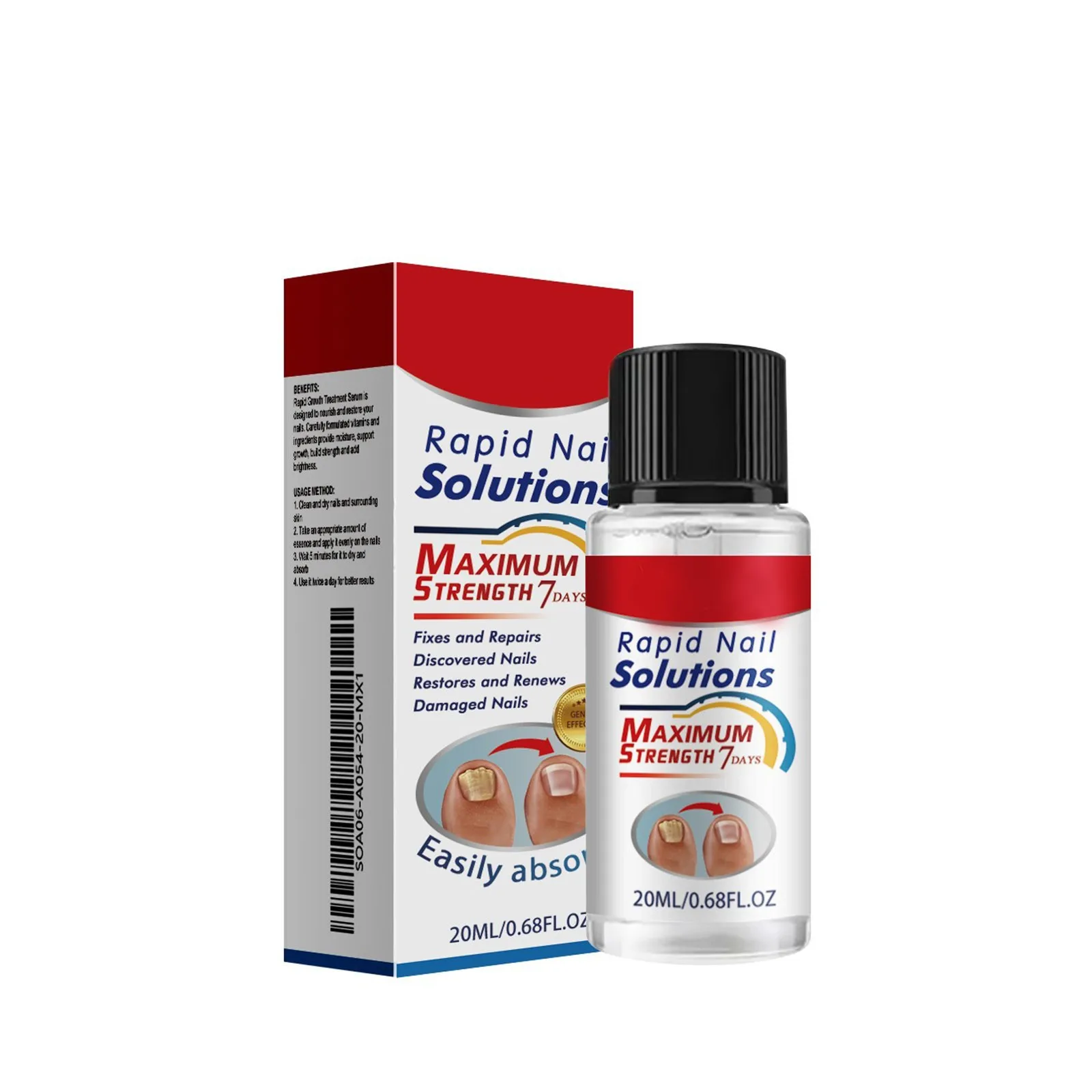 น้ำยาดูแลเล็บ แก้ปัญหาเล็บเหลือง ซ่อมแซมเล็บที่เปลี่ยนสี ทำให้เล็บหนาขึ้น บำรุงเล็บมือและเล็บเท้า ป้องกันเล็บเน่า บำรุงเล็บ 20 มล. เอสเซนส์ปลอดภัย