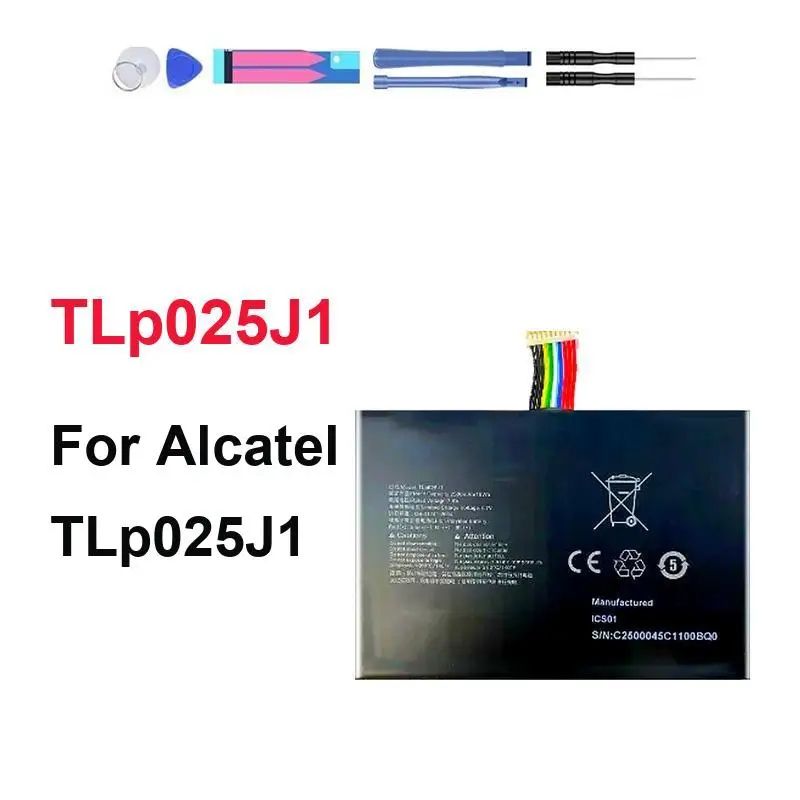 Long Lasting 2500mAh Mobile Phone Battery For Alcatel TLp025J1