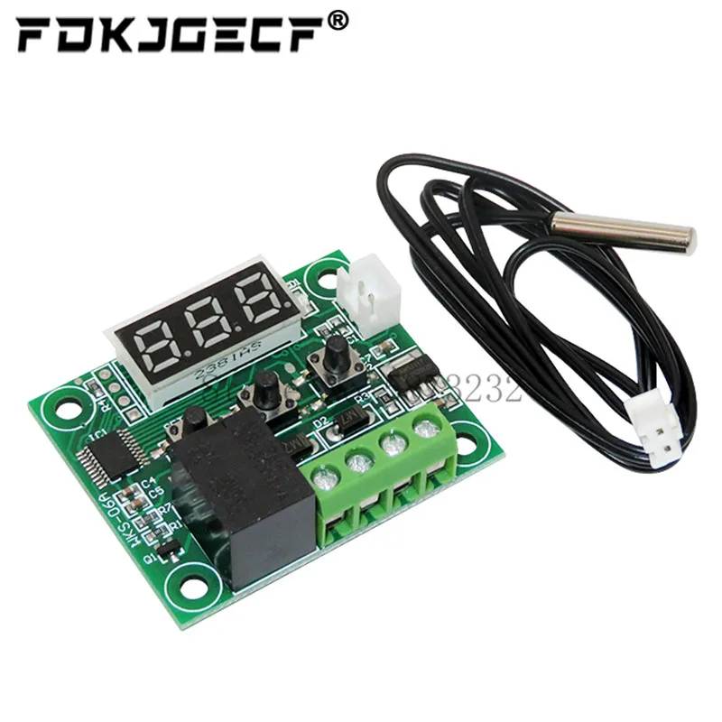 W1209 W2809 W1209WK Digital LED Thermostat Temperature Controller Smart Temp Sensor Board Module 12V DC + Waterproof NTC Sensor