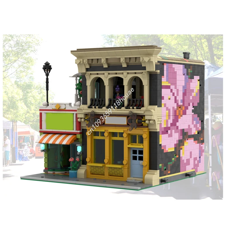 

3922pcs MOC Honey Side of Life & The Heatery Modular Buildings Building Blocks Educational Christmas toy Gift Creative STEM