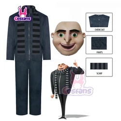 Movie Minion Thief Dad Gru Costume Halloween Party Performance Cosplay Costume Minions Despicable Me Gru Cosplay Costume mask