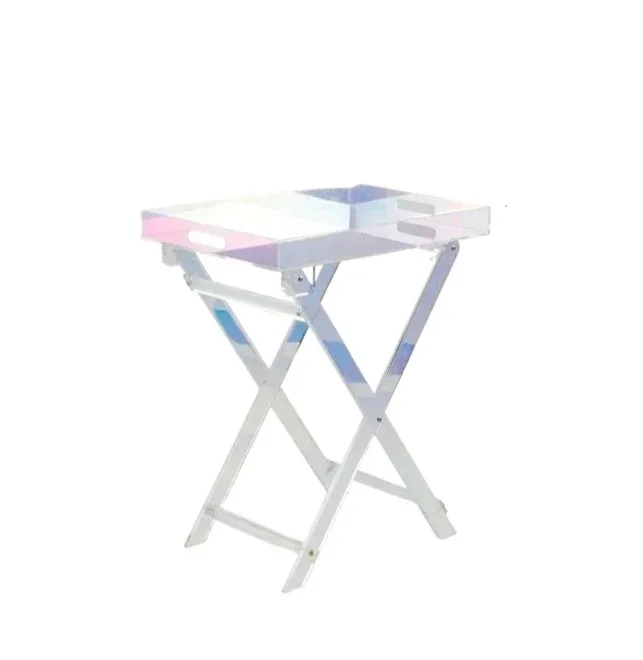 Acrylic Folding Small Coffee Table Ins Style Simple Transparent Light Luxury Sofa Corner Table Bedside Small Table