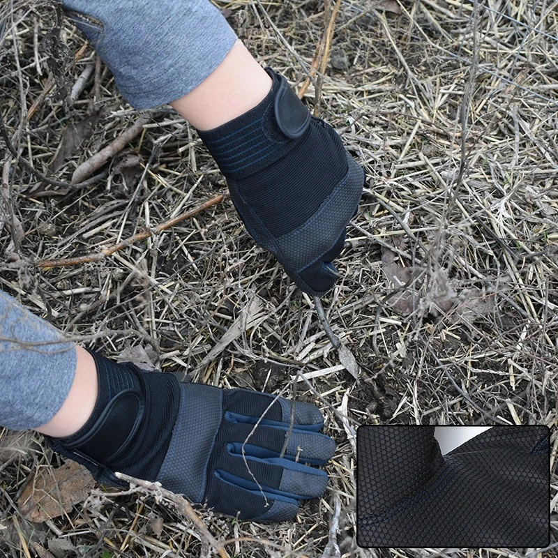 

1 Pair PU Work Gloves Safety Labour Protection Garden Sports Motorcycle Driver Workers Work Welding Wear- resistant Gloves