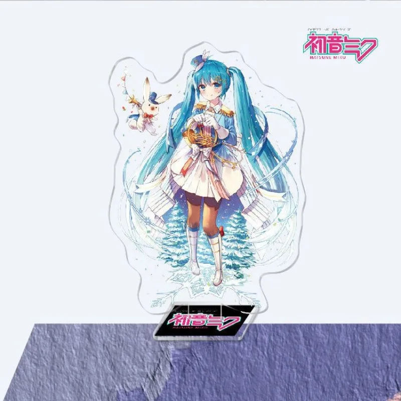 Nieuwe Hatsune Miku Acryl Stand Anime Perifere Cartoon Schattige Desktop Ornamenten Kawaii Geschenken Voor Verjaardagen Van Vrienden Verzamelen Goederen