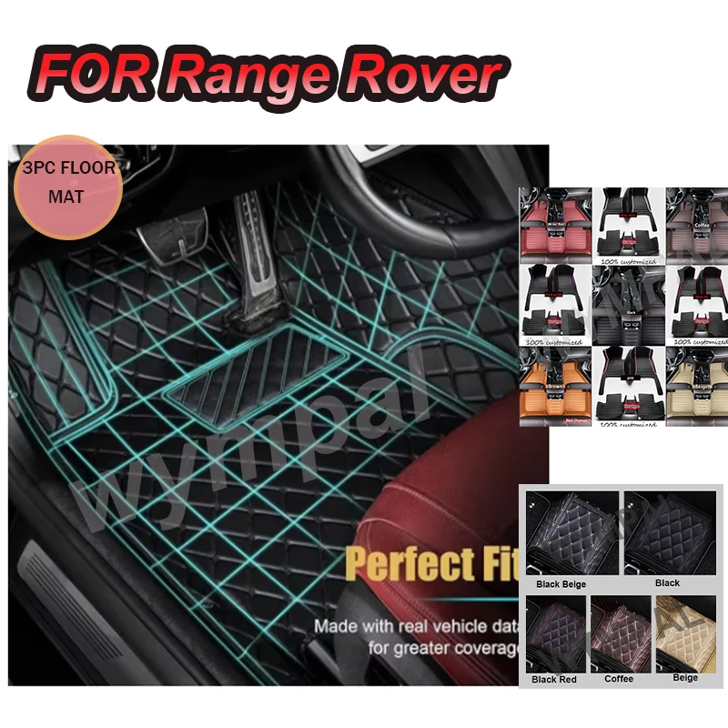 

LUXURY Car floor mats for Land Rover Range Rover Sport 2014 2015 2016 2017 2018 2019 2020 2021 2022