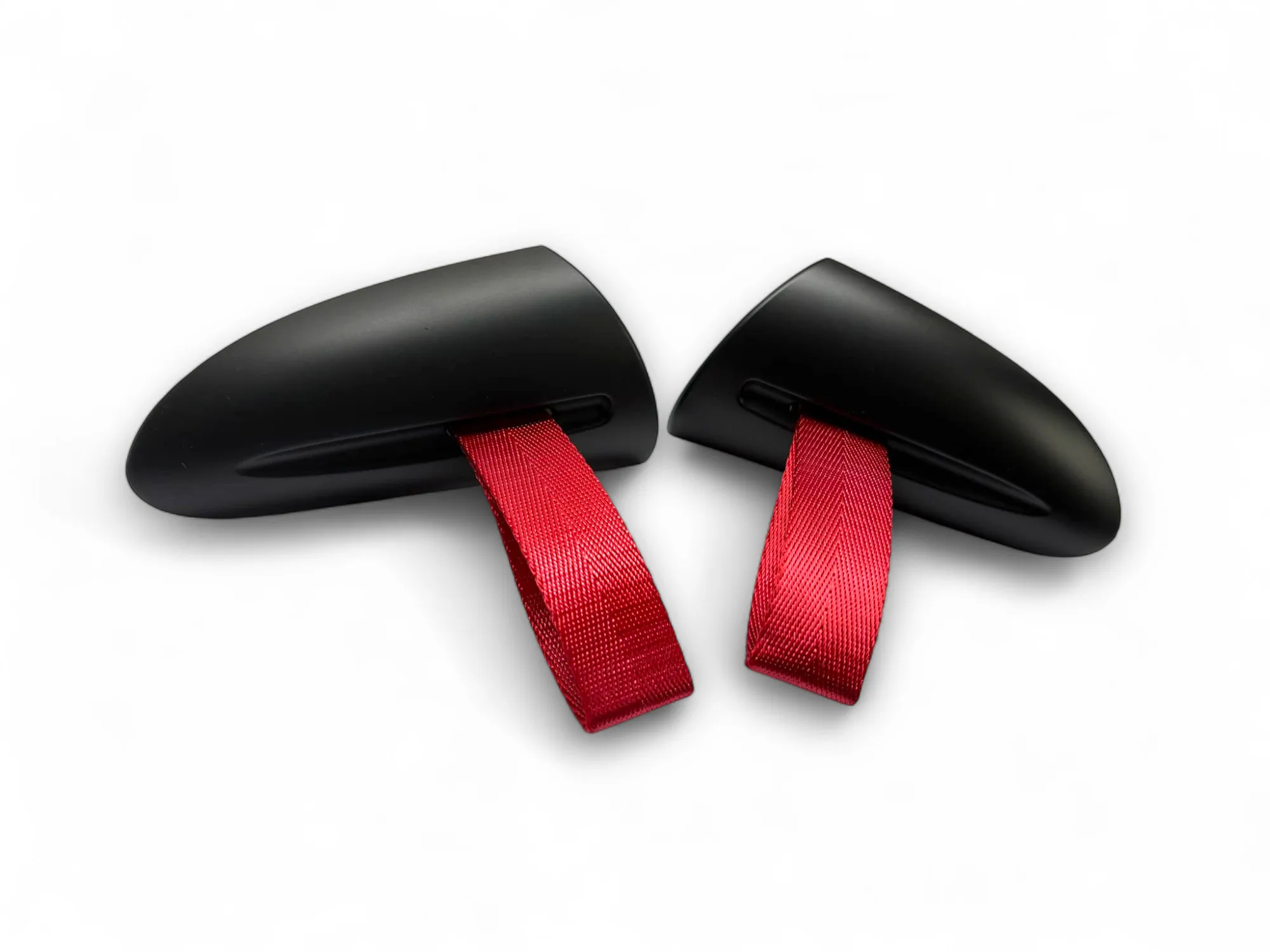 GT3RS Style Interior Handle Replacement with Red/Black/Yellow Straps Included For Porsche 997 911 987 Cayman Boxster