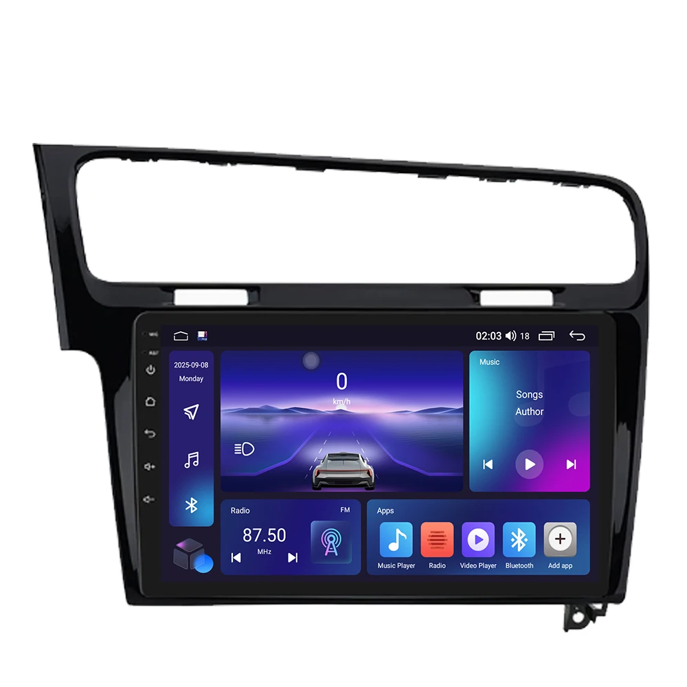 

Android 16 для Volkswagen VW Golf 7 MK7 GTI 2012-2020, автомобильная мультимедийная система с CarPlay, DVD, радио, навигацией GPS и мультимедийным плеером.