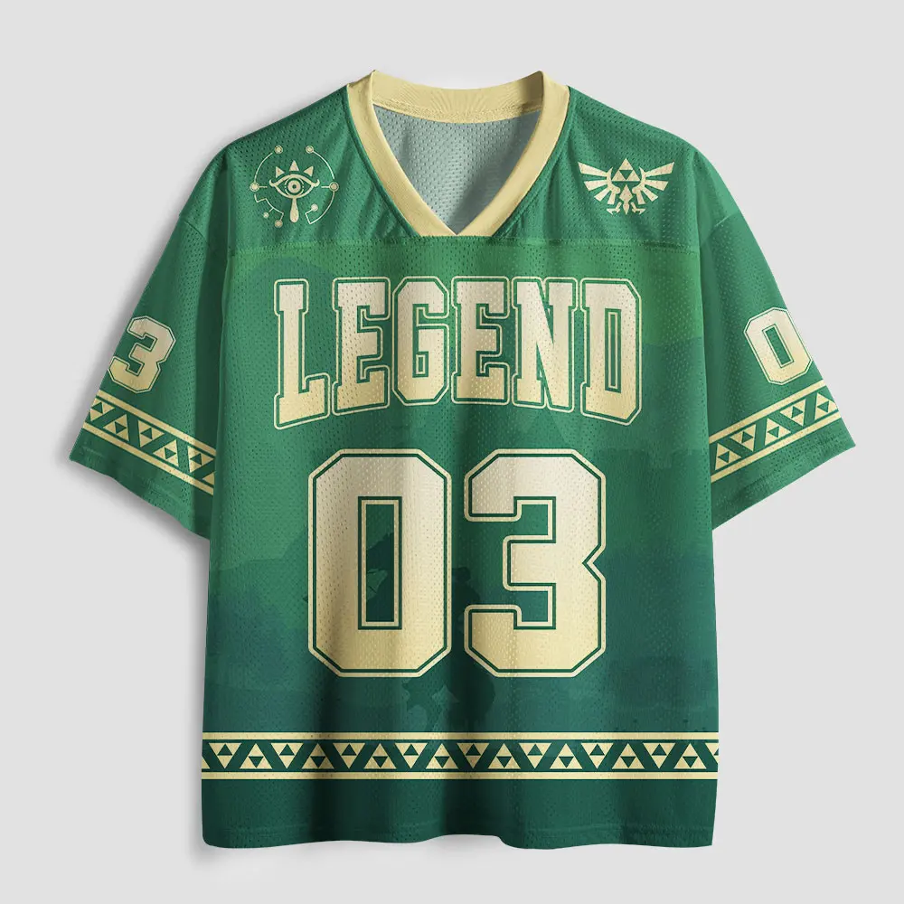 2026 new unisex mesh T-shirt V-neck lightweight breathable polyester mesh retro nostalgic printed casual sportswear