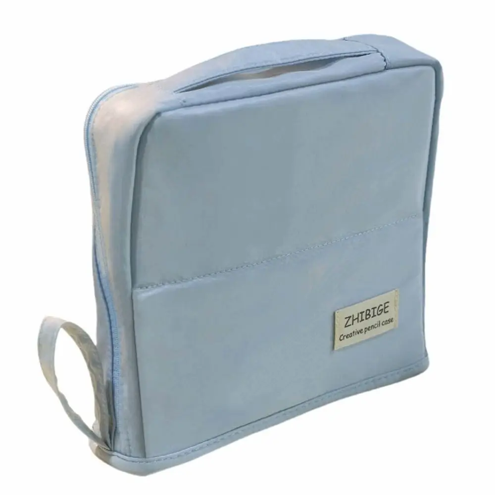Large Capacity Folding Pencil Case Multilayer Cosmetics Storage Pen Storage Bag Zipper Aesthetic Pencil Box Office Use