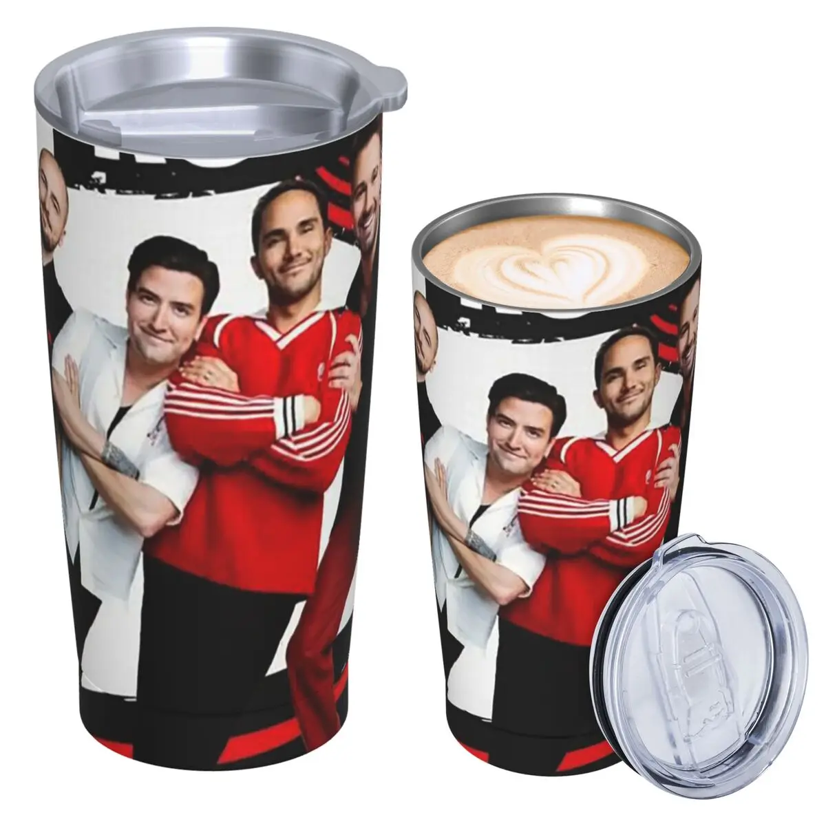 Big Time Rush BTR Band Music Stainless Steel Tumbler Vacuum Insulated Mug Thermal Cold Bottle Straw With Lid 20oz
