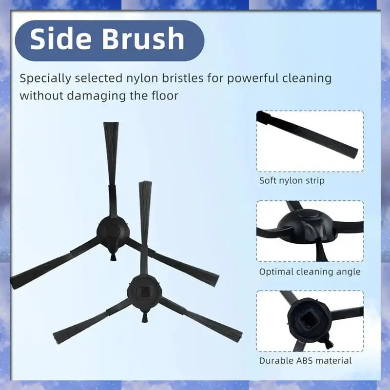 Gen Basic For Rowenta Tefal X-Plorer Serie 75 S+/RG8597WH Roller Side Brush Hepa Filter Mop Cloths Robot Vacuum Cleaner Parts