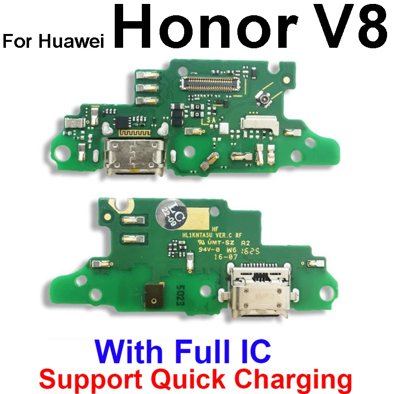 USB Charger Board  For Huawei Honor V8 8 8S 8 Pro 8 Lite USB Charging Port Dock Connector  Flex Cable Replacement Repair Parts