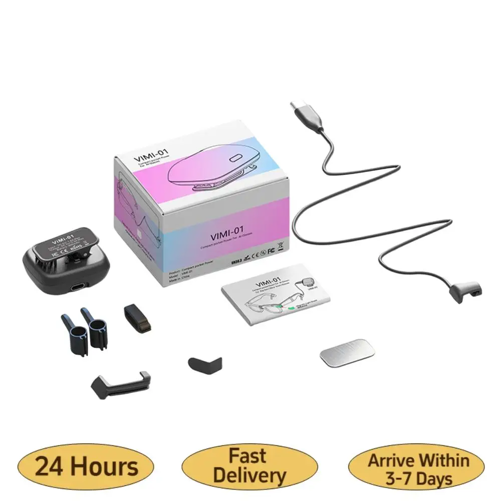 

Portable Charging Dock Travel-Friendly Design Charging Adapter Power Supply Accessories for Meta Smart Glasses Accessories