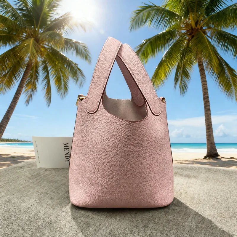 

Luxury Designer Handbag Genuine Leather Mini Bucket Bag Crossbody Tote Shoulder Hip Bag for Women Small 18 Quality