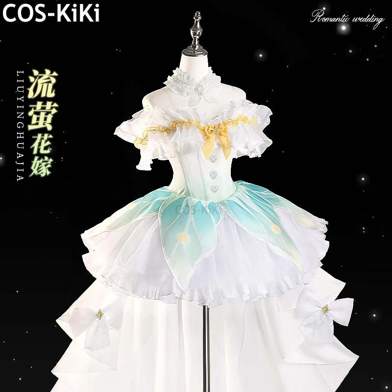 

COS-KiKi Honkai: Star Rail Firefly Game Suit Flower Wedding Dress Gorgeous Lovely Cosplay Costume Halloween Party Outfit Women