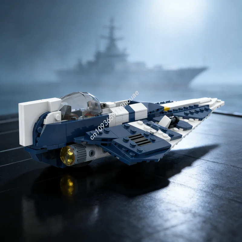 

288 деталей MOC Пло Кун С Дельта 7 Старфайтер MOD, модель для сборки, конструктор, рождественский подарок, развивающая игрушка