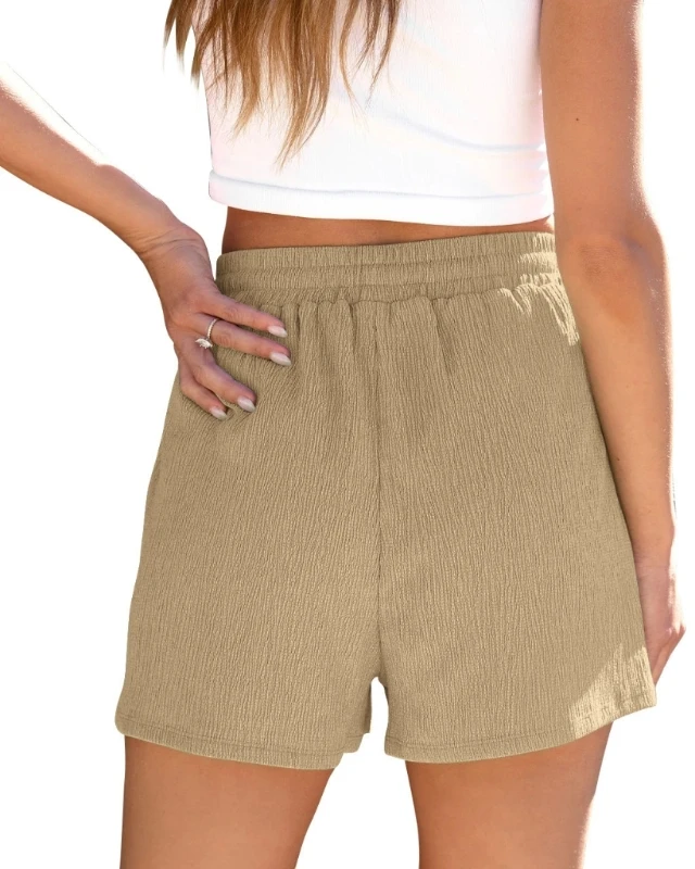 Pantalones cortos deportivos para mujer, pantalones cortos deportivos informales pantalones cortos elásticos