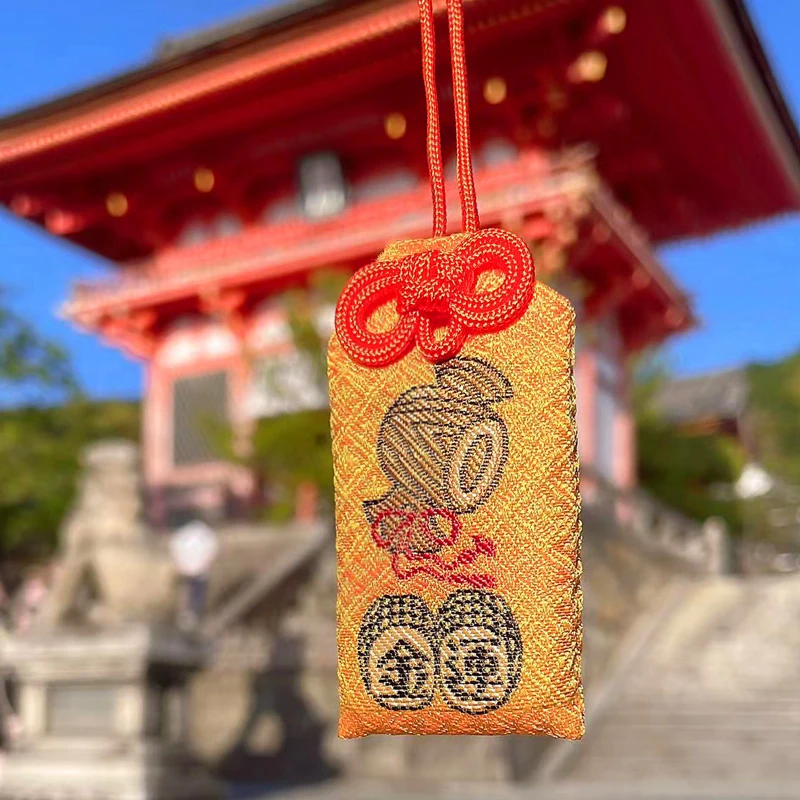 幸運のお守り刺繍入り財布サウンドマウンテンウォーターテンプル幸運を引き寄せる香り袋祭り装飾吊り下げ飾り