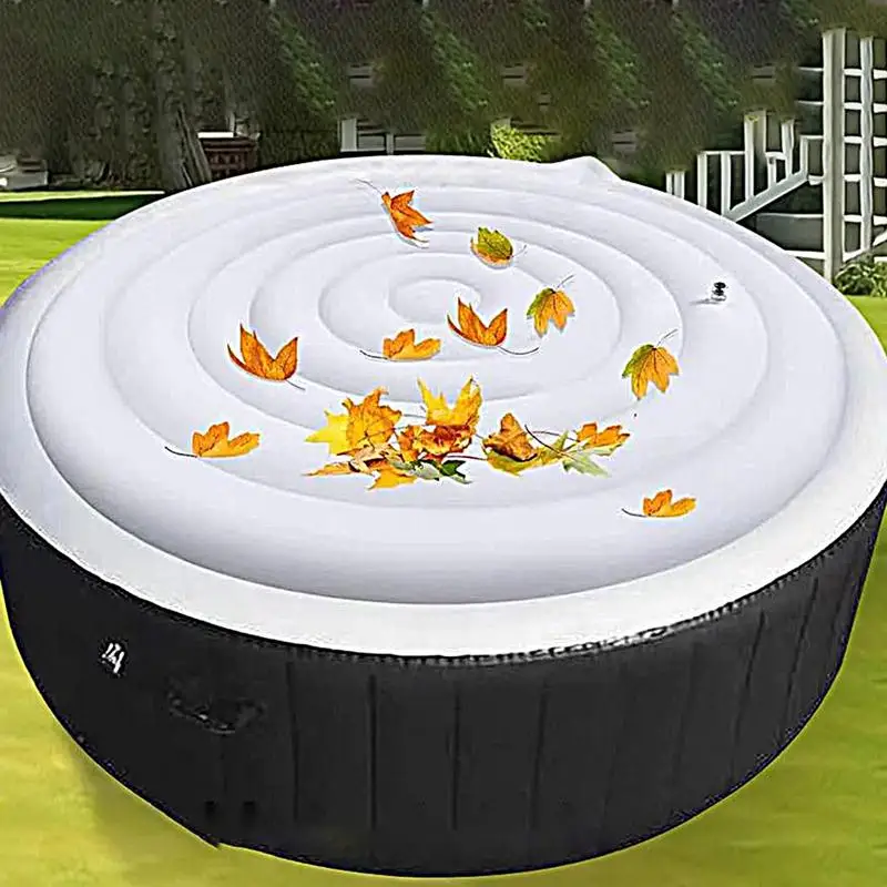 Copertura gonfiabile per vasca idromassaggio coperchio per vasca idromassaggio rotondo a risparmio energetico piscina termale all\'aperto copertura
