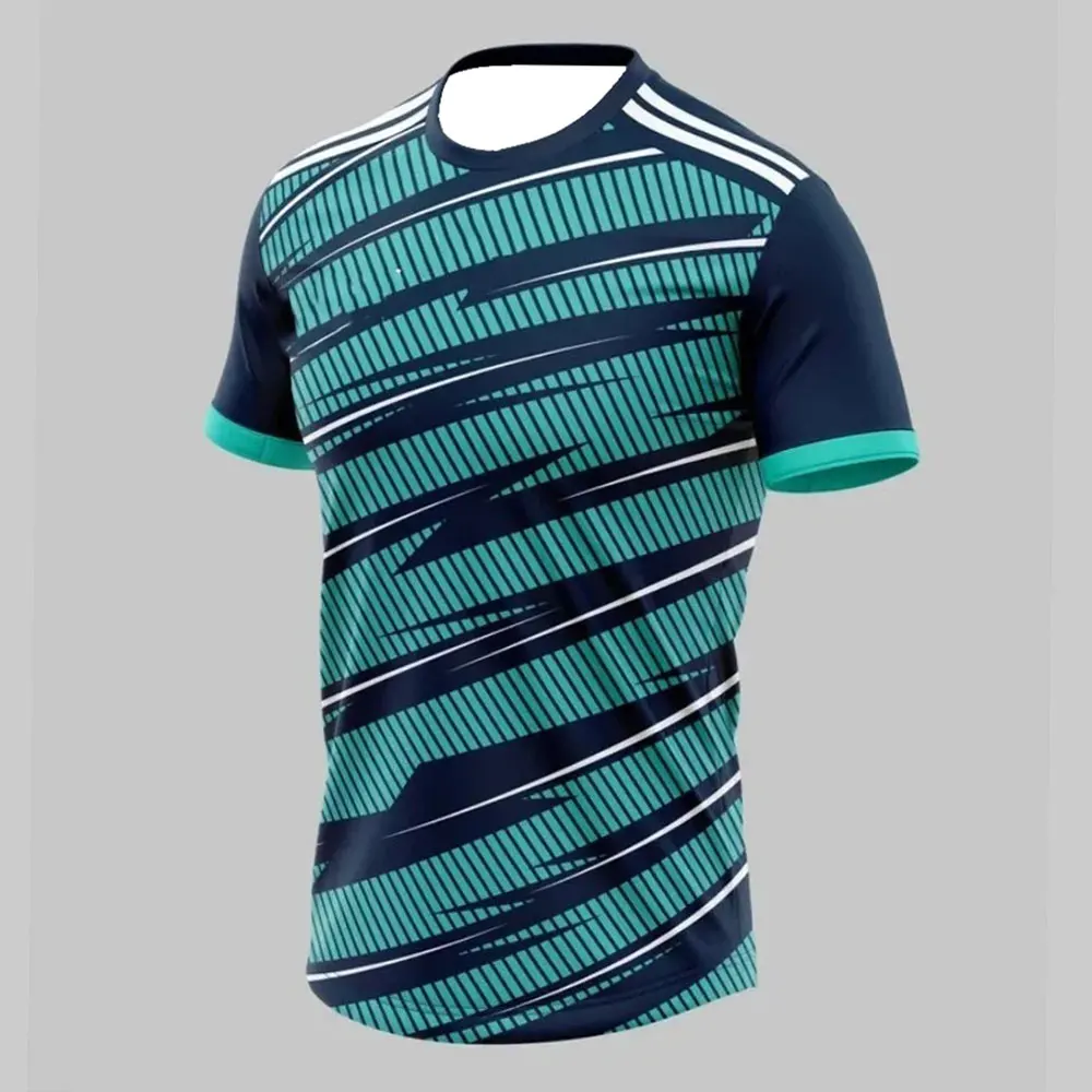 

2025 Explosive Football Uniform for Men and Women 3D Training T-shirt Tennis Training Clothing Sports Fitness Clothing Top