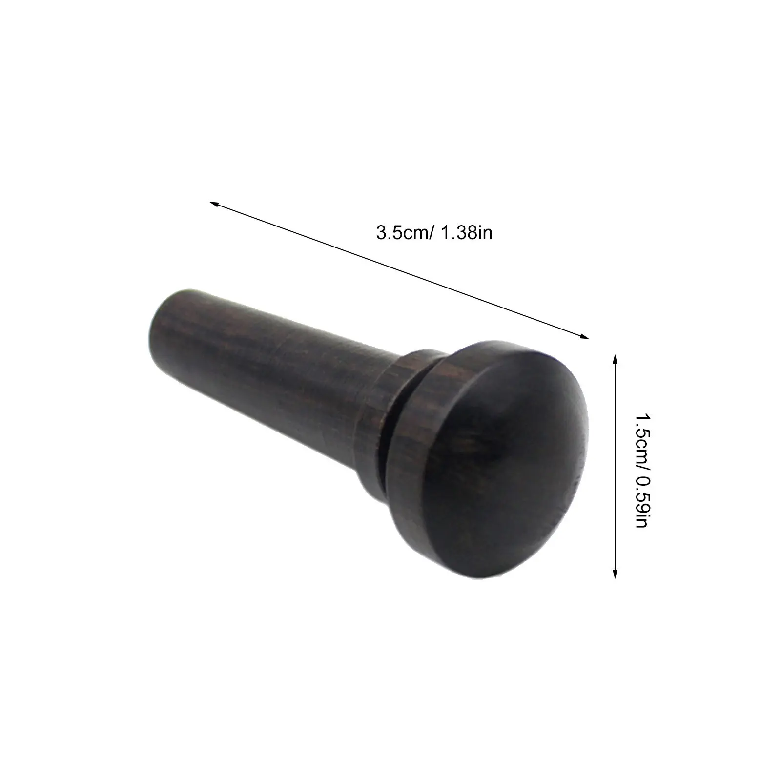 3Pcs Professional Violin Ebony Tailpiece Pins Exquisite Craftsmanship Tighten Loosen Easily Sound Quality Control Violin Endpin