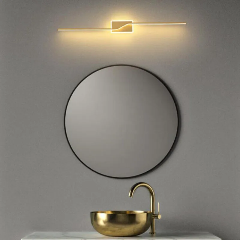 Imagem -02 - Lâmpada de Parede Led Moderna Simples Linear Tube up And Down Background Sconce Esquerdo e Direito Wall Light For Bedside Foyer Corridor Corridor