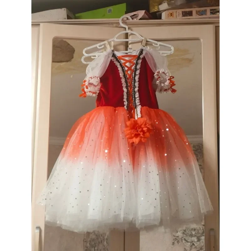 Children's Ballet Skirt Girls Dance Costume Stage Performance Campus Dance Program Ballet Dancer Skirt for Collective Show