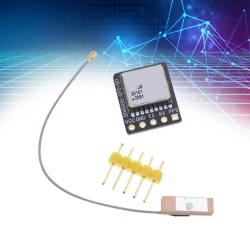 High Precision GPS Positioning Module With Antenna And Pin Headers Perfect For Drone Projects