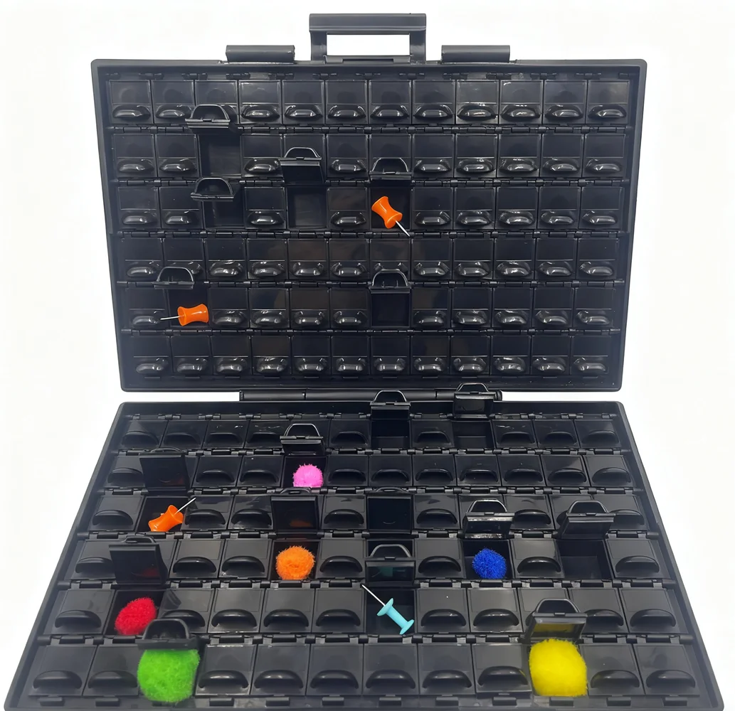 AideTek ESD Safe SMD storage IC resistor Box W/ Bins Anti-statics SMT Box Organizer Transistor Diode plastic toolbox 2BOXALLAS