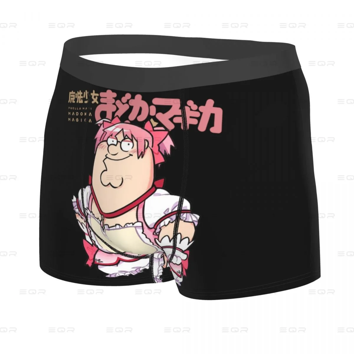 Magical Girl Classic Men's Boxer Briefs,Puella Magi Madoka Magica Breathable Underwear,3D Print Shorts Birthday Gifts