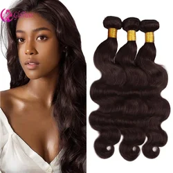 Dark Brown Body Wave Human Hair 12-26 Inch 100g/PC Unprocessed Brazilian Virgin Hair for Full Head Remy Hair 1Pc