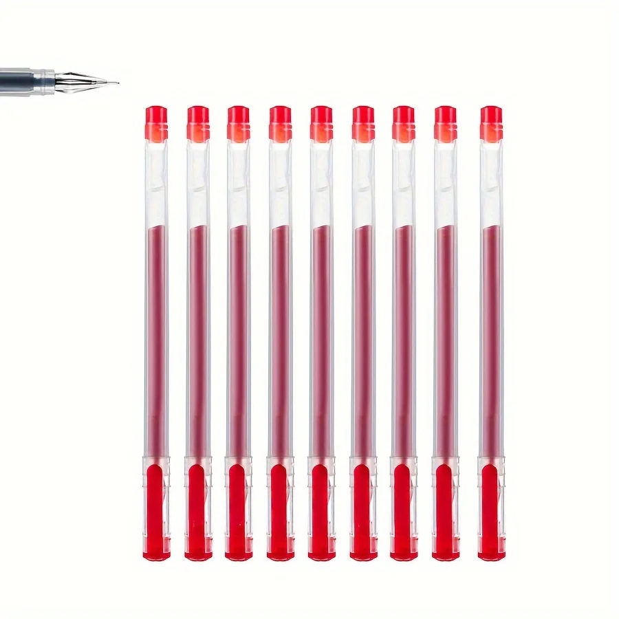 9/27 Stück Gelstift mit Diamantspitze, feine 0,5 mm, schnell trocknende Tinte, Schwarz/Blau/Rot – ideal für Prüfungs- und Bürogebrauch, Schulbedarf – Detail 9
