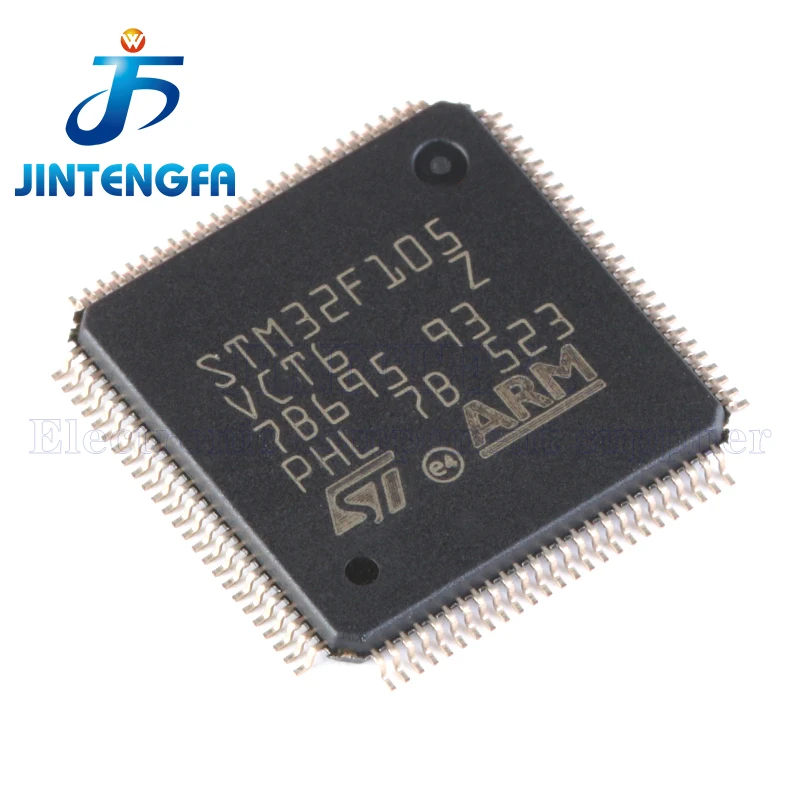 STM32F105 STM32F105R8T6 STM32F105RBT6 STM32F105RCT6 STM32F105VBT6 STM32F105VCT6 LQFP-64/100 ARM MCU SMD IC مايكرو
