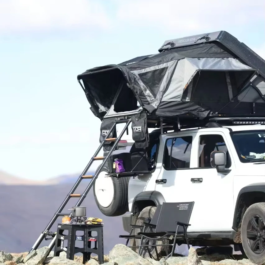 

Factory OEM 4x4 Off-Road Roof Top Tent Fashion Design Side-Open Tent For Camping Outdoor Adventure