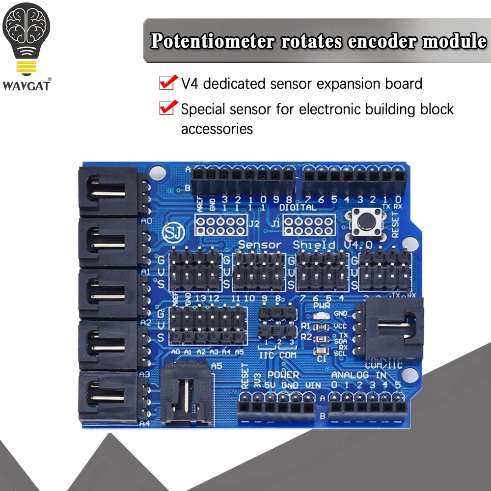 Smart Electronics for Arduino Sensor Shield V4.0 V4 Digital Analog Module Expansion Development Board