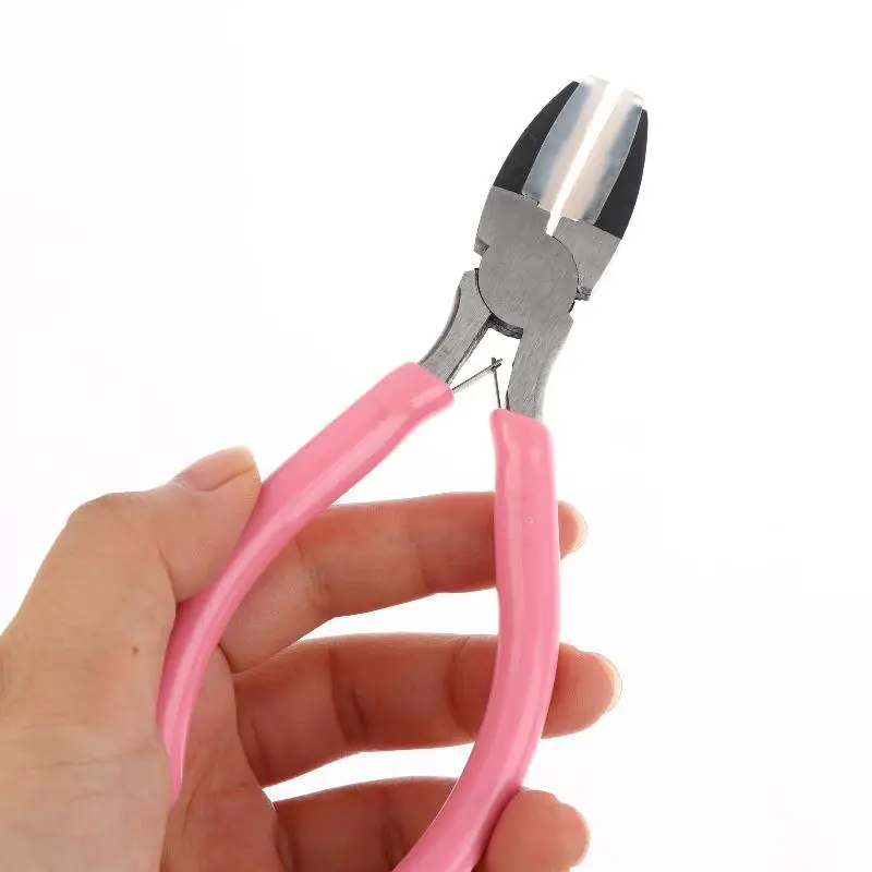**1Pcs Flat Nose Pliers Double Nylon Jaw Pliers Jewelry Plier Wire Straightentener Craft And DIY Tool Kit For Jewelry Making
