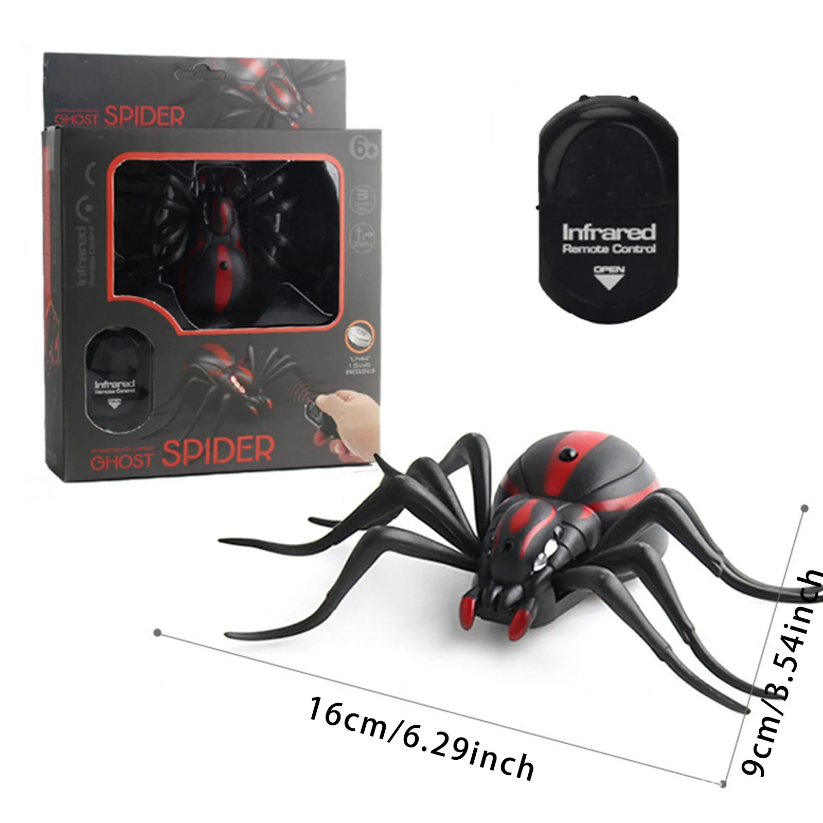 Barata teledirigida espeluznante, juguete realista para trucos de animales, simulación de cucaracha, hormiga, araña, suministros de juguetes remotos