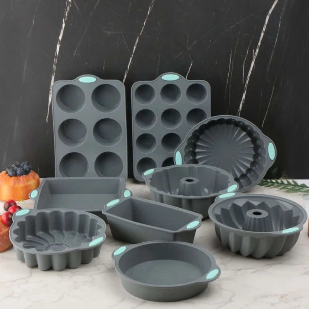 1Pc Silikon Kuchen Formen Multifunktionale Ofen Backform Nicht-Stick Hitzebeständige 3D Spirale Muster Brot Muffin Form Backen werkzeug