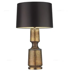 Postmodern Minimalist Glass Art Desk Lamp American for Living Model Bedroom Table Lamp Living Room Fashionable Lighting Fixtures