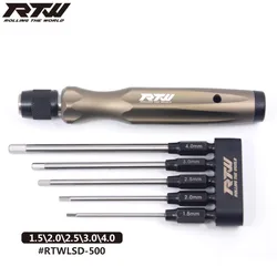 RTW 5 in 1 hexagon wrench Tools 1.5/2.0/2.5/3.0mm/ 4.0holder head High speed steels tools