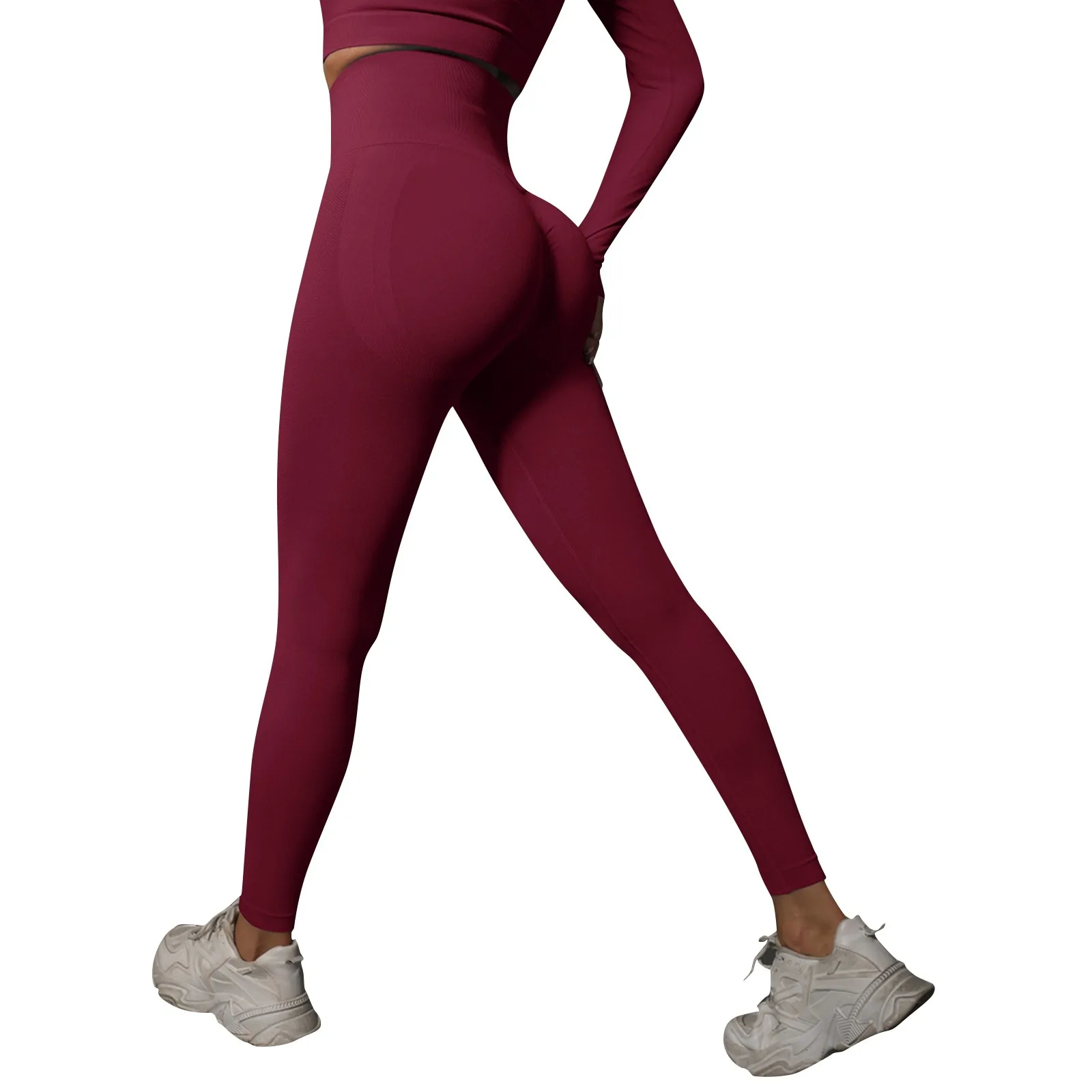 Wysokiej talii nagie uczucie legginsy Push Up sportowe damskie Fitness bieganie spodnie do jogi energetyczne bezszwowe legginsy siลownia legginsy