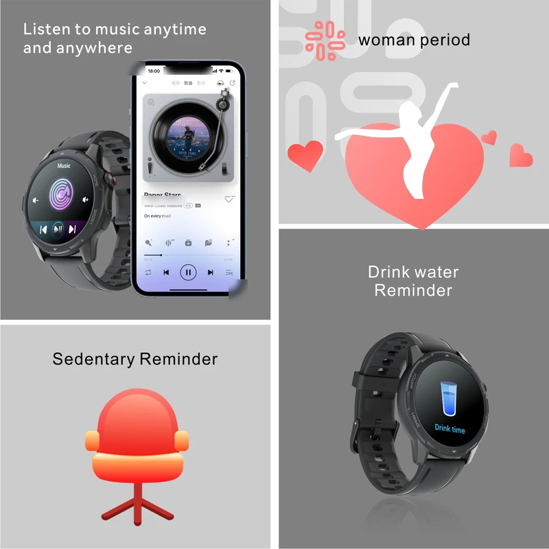 Good Quality SmartWatch Round Face Sleep Call Custom Watch Face Sports ip68 Waterproof Man Women 2hours Charging Smart Watches