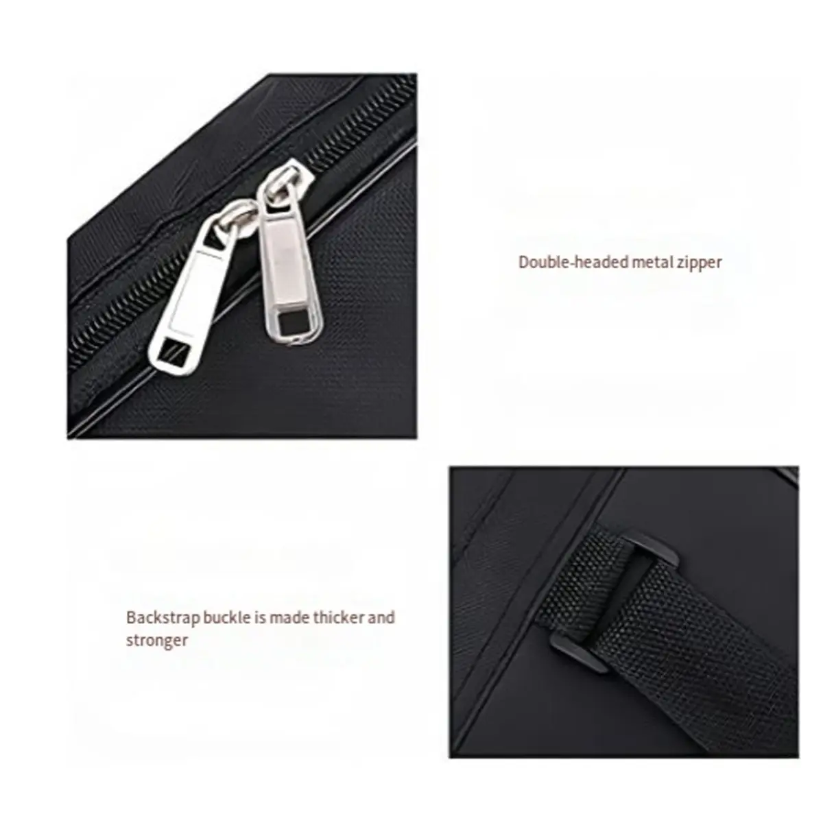 (ABYM) Black Waterproof Oxford Cloth Bass Bag with Double Shoulder Straps Padded Soft Backpack for Audio Accessories Guitar Bag